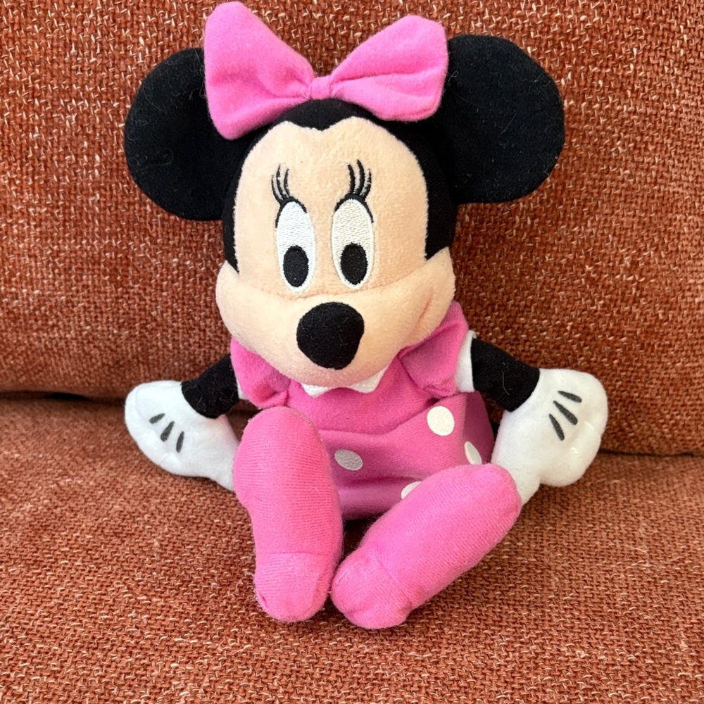 Pink and Black Plush Minnie Mouse